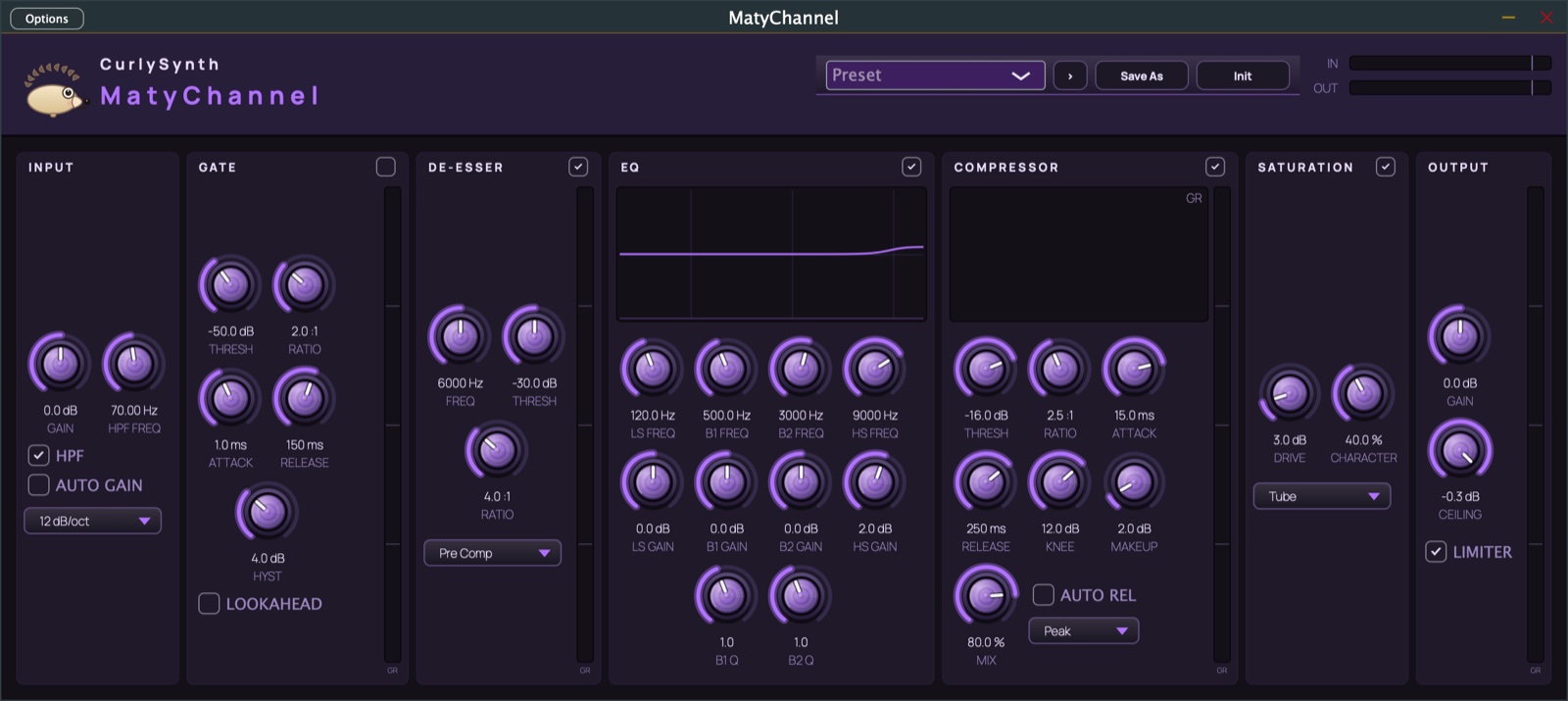 MatyChannel — user interface