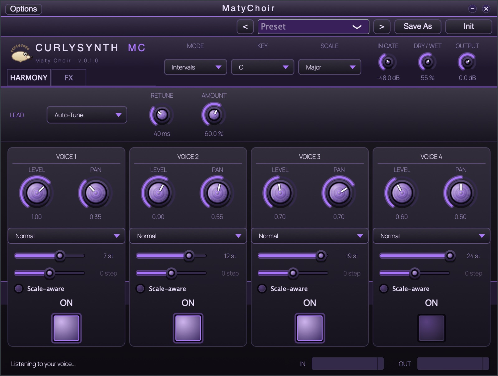 MatyChoir — user interface
